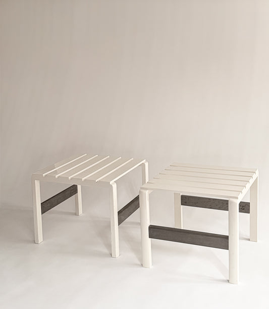 PAIR OF SIDE TABLES